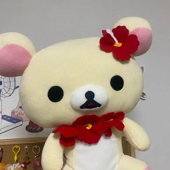 [BUNJANG] Korilakkuma Hula Hula Flower Doll / 코리락쿠마 하와이 훌라훌라 꽃 인형