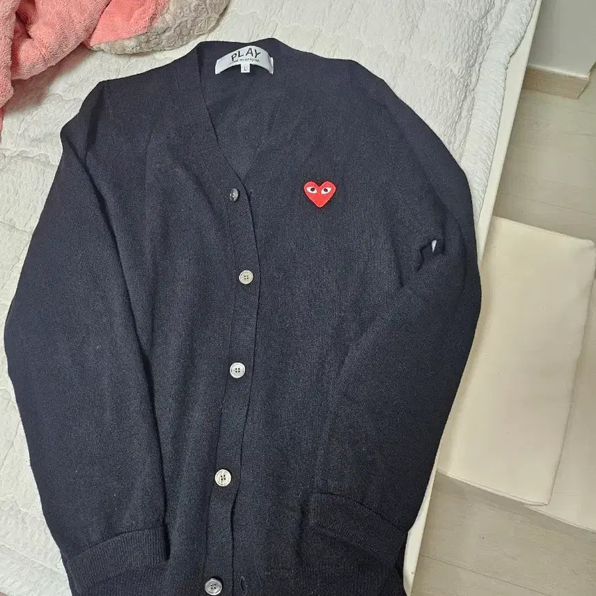[BUNJANG] Comme des Garçons Cardigan Black L / 꼼데가디건