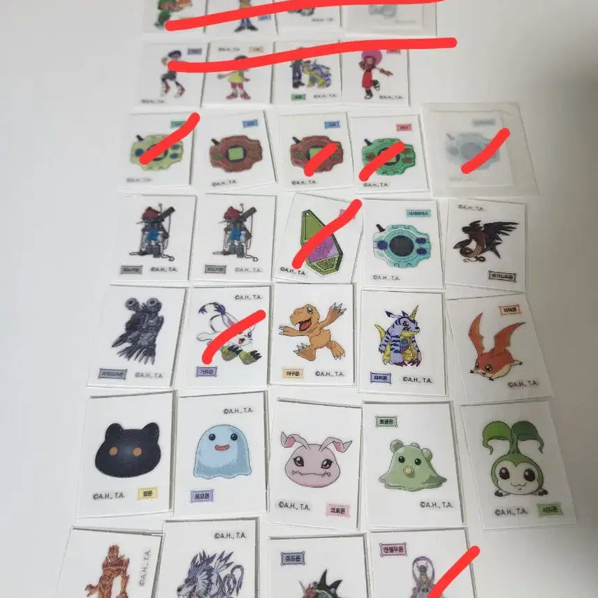 [BUNJANG] Digimon Jelly Seal Stickers / 디지몬 젤리 띠부씰