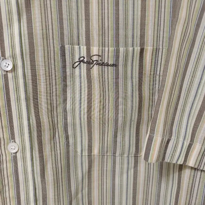 [BUNJANG] Jack Nicklaus Striped Short Sleeve Shirt / 잭 니클라우스 스트라이프 반팔 셔츠(정품)