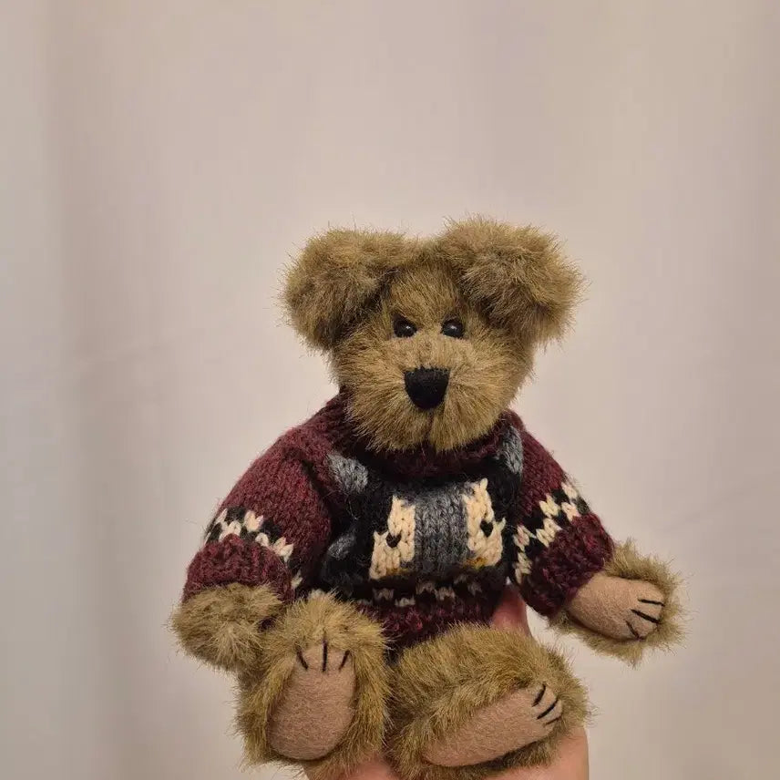 [BUNJANG] Knit Boys Bear Plush Toy / 니트 보이즈베어