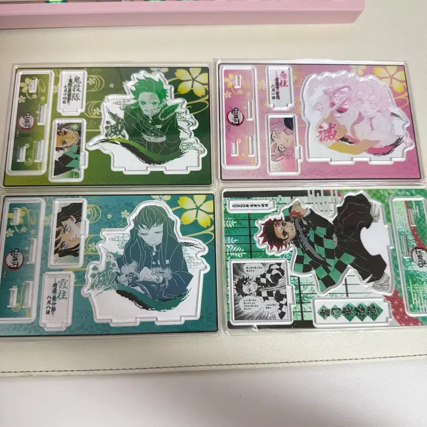 [BUNJANG] Demon Slayer Acrylic Stand Set (4 Types) / 귀칼 아크릴 4종