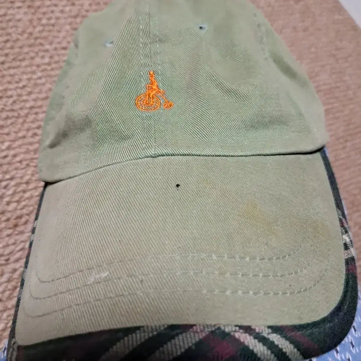 [BUNJANG] Beanpole Green Check Baseball Cap / 빈폴 캡모자 연두색 체크