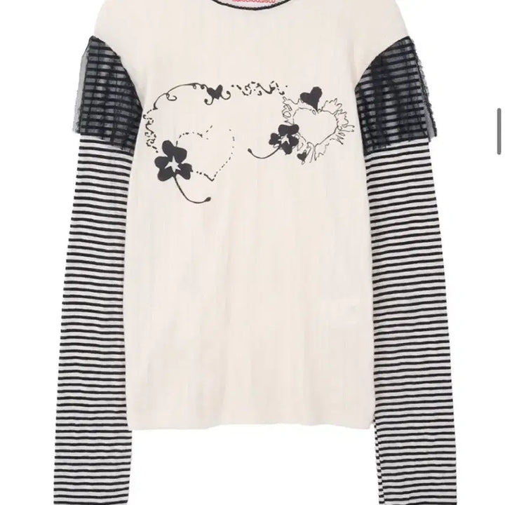 [BUNJANG] Highschool Disco Lace Layered Long Sleeve / 하이스쿨디스코 레이스 레이어드 롱슬리브