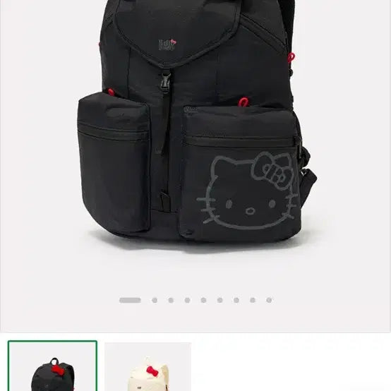 [BUNJANG] Brandon x Hello Kitty Black Edition Backpack / 브랜든 헬로키티 백팩 블랙 에디션