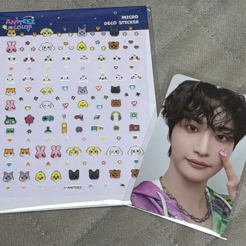[BUNJANG] Ateez Seonghwa Micro Deco Sticker Photocard / (포카ㅇ/미사용/새거) 마이크로 데코 스티커 애니티즈 성화 양도