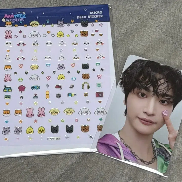 [BUNJANG] Ateez Seonghwa Micro Deco Sticker Photocard / (포카ㅇ/미사용/새거) 마이크로 데코 스티커 애니티즈 성화 양도