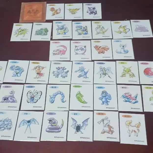 [BUNJANG] Pokemon 30th Anniversary Retro Artwork Ttibu Seal / 포켓몬 레트로 30주년 아트웍 띠부씰 교환/ 판매