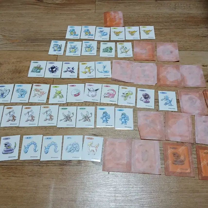 [BUNJANG] Pokemon 30th Anniversary Retro Artwork Ttibu Seal / 포켓몬 레트로 30주년 아트웍 띠부씰 교환/ 판매
