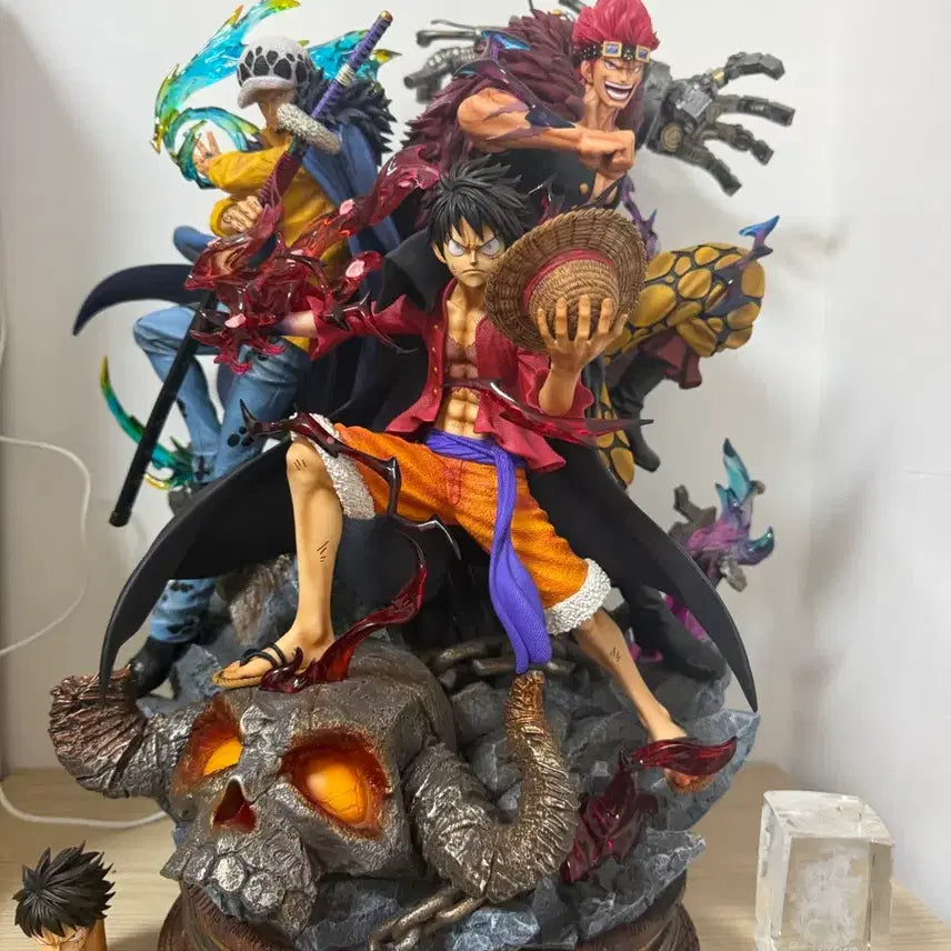 [BUNJANG] LX Studio Luffy, Law, Kid Three Captains Resin Statue / 원피스 LX studio 루피,로,키드 삼선장 레진