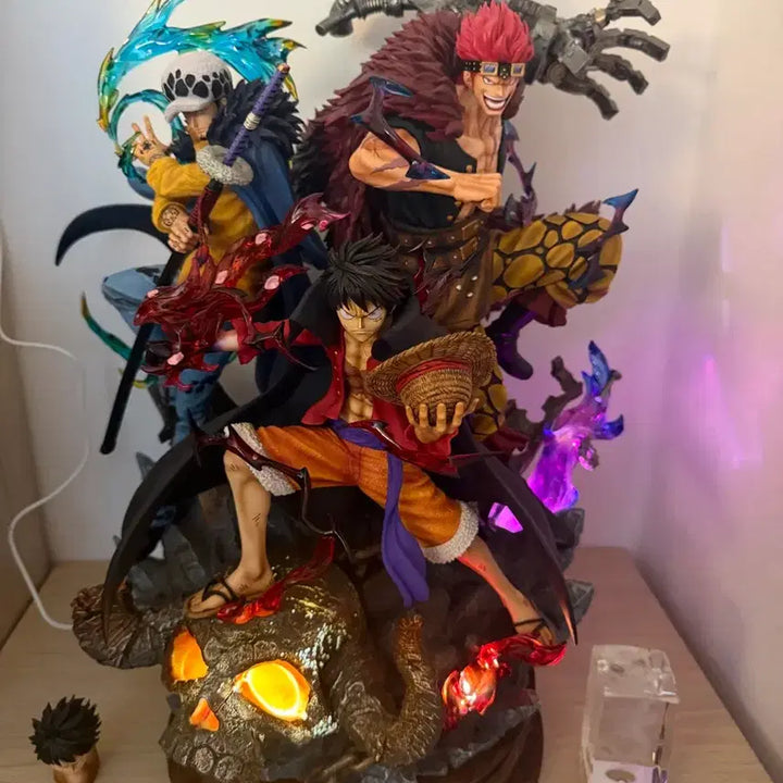 [BUNJANG] LX Studio Luffy, Law, Kid Three Captains Resin Statue / 원피스 LX studio 루피,로,키드 삼선장 레진