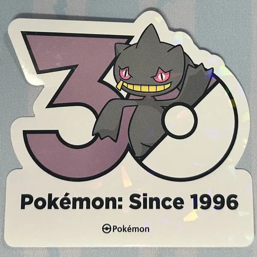 [BUNJANG] Pokemon 30th Anniversary Logo Sticker Darkrai / [포켓몬 30주년 기념 로고 스티커]다크펫