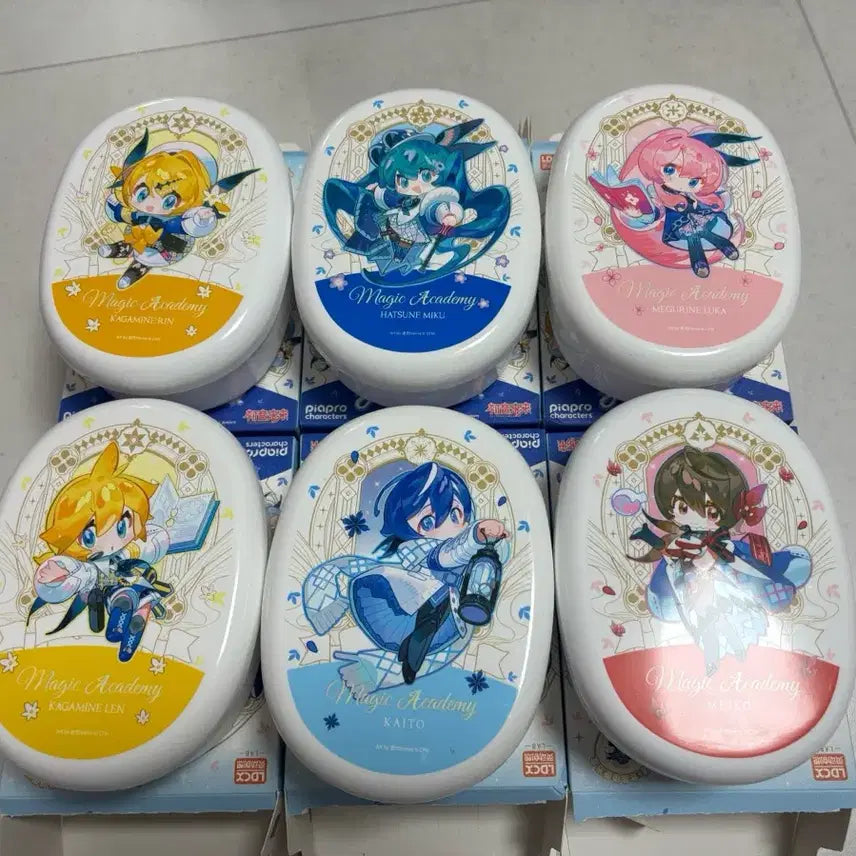 [BUNJANG] LDCX Vocaloid Magic Academy Plush Keychain Full Set (Hatsune Miku, Kaito, Megurine Luka, Meiko, Kagamine Rin, Kagamine Len) + Bonus Chick Len Plush / [정품] LDCX 보컬로이드 야미박스 풀세트-하츠네미쿠외(병아리렌은덤)