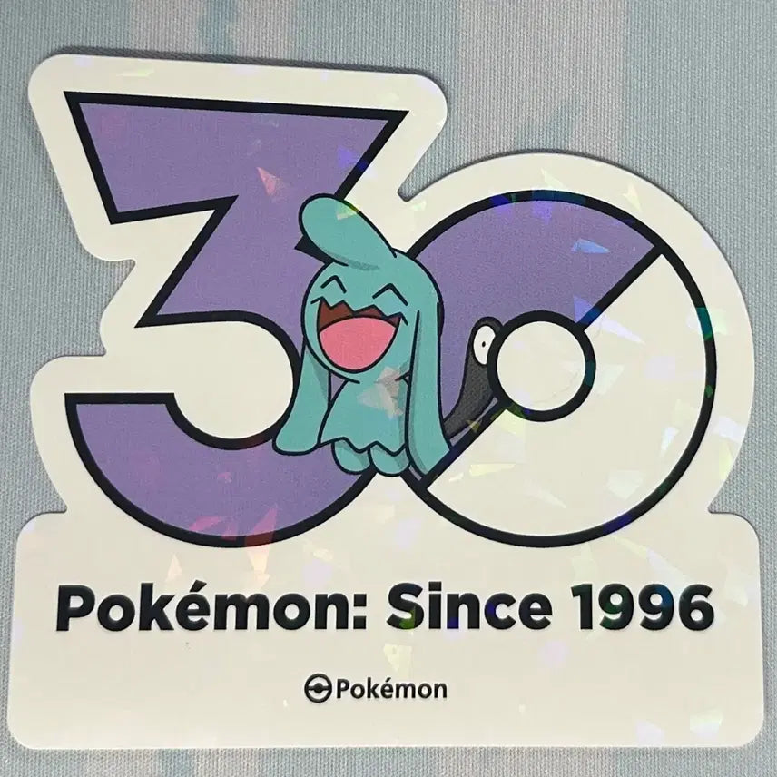[BUNJANG] Pokemon 30th Anniversary Logo Sticker / [포켓몬 30주년 기념 로고 스티커]마자