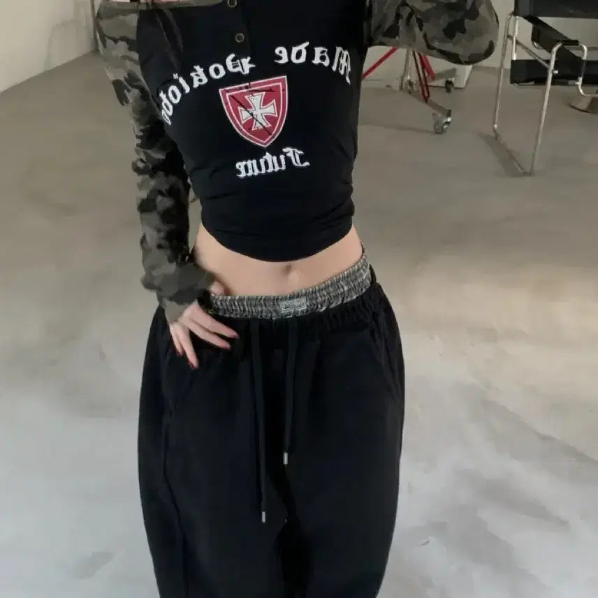 [BUNJANG] ABLY Sagging Balloon Pants - Black / 에이블리 새깅 벌룬 팬츠 블랙