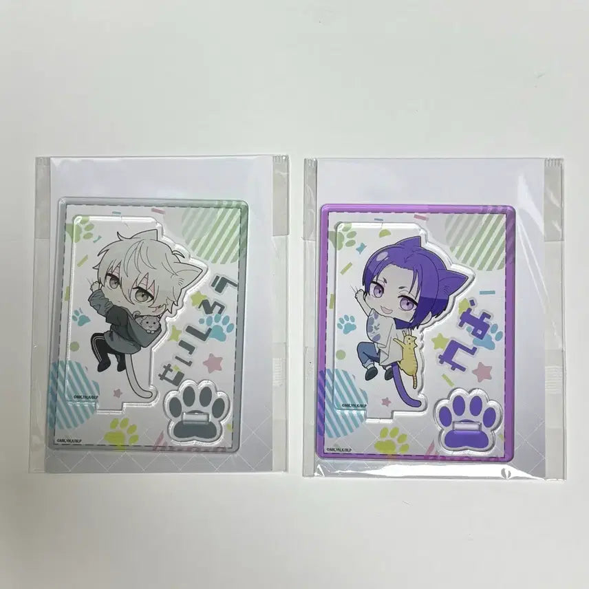 [BUNJANG] Blue Lock Nagi Seishiro Reo Mikage Cat Acrylic Stand Bundle Set / 블루록 나기 레오 고양이 아크릴 스탠드 일괄