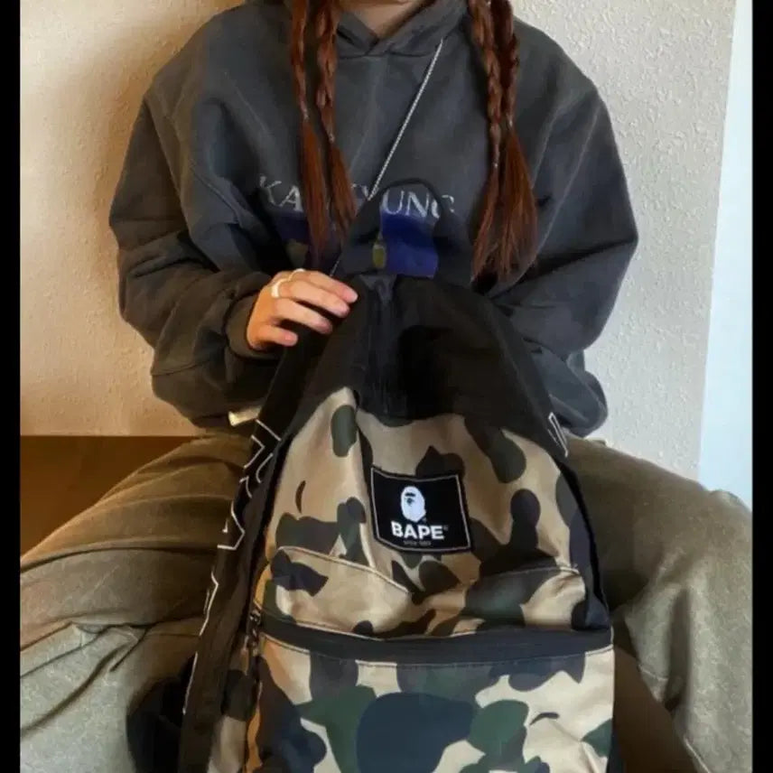 [BUNJANG] A Bathing Ape Camo Backpack / A Bathing Ape 카모 백팩