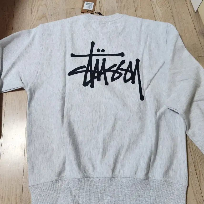 [BUNJANG] Stussy Basic Sweatshirt Ash Heather / NS22<초특가>정품새상품스투시 베이직 맨투맨 애쉬 헤더 M/L