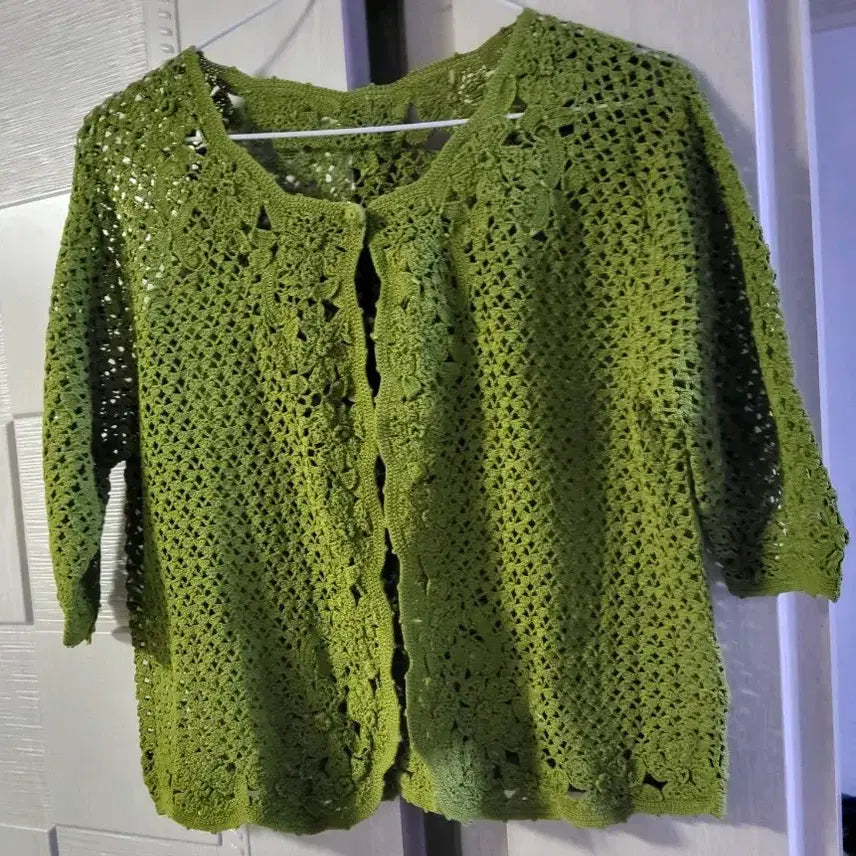 [BUNJANG] Hand-Knitted Cardigan / 손뜨개 가디건