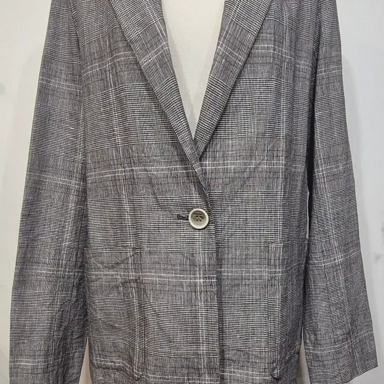 [BUNJANG] It MICHAA Check Jacket &amp; Shorts Set / 잇미샤 체크 자켓 &amp; 반바지 세트