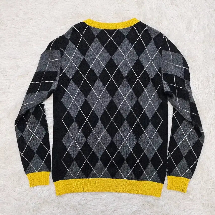 [BUNJANG] MSGM Argyle Check Knit Sweater (M) / MSGM 아가일체크 니트 M