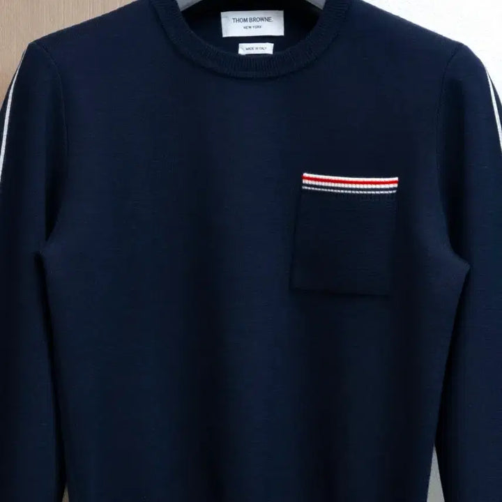 [BUNJANG] Thom Browne Side Stripe Milano Stitch Knit Navy / 톰브라운 사이드라인 밀라노스티치 니트 네이비 3