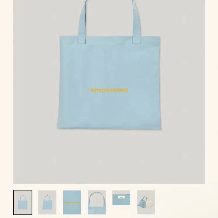 [BUNJANG] Smooth Mood Sky Eco Bag / 스무드무드 에코백 스카이
