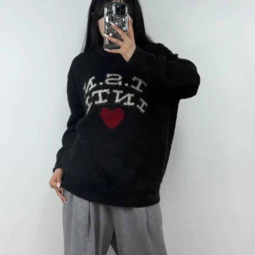 [BUNJANG] Thisisneverthat T.S.N. Heart Sweater / 디스이즈네버댓 T.S.N. 하트 스웨터 E0512