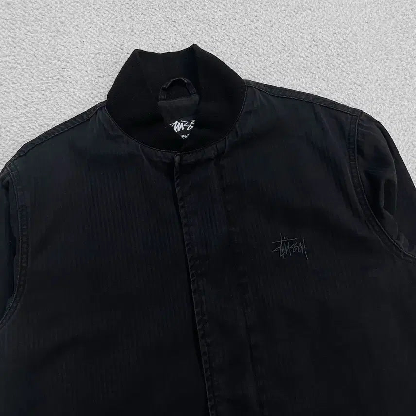 [BUNJANG] Stussy 00s Cotton Neck Jacket Black / 스투시 Stussy 00s 코튼 넥 자켓 블랙