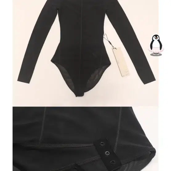 [BUNJANG] Typha Mesh Bodysuit Charcoal Grey M Size / Typha 타이파 메시 바디수트 택있는 새제품