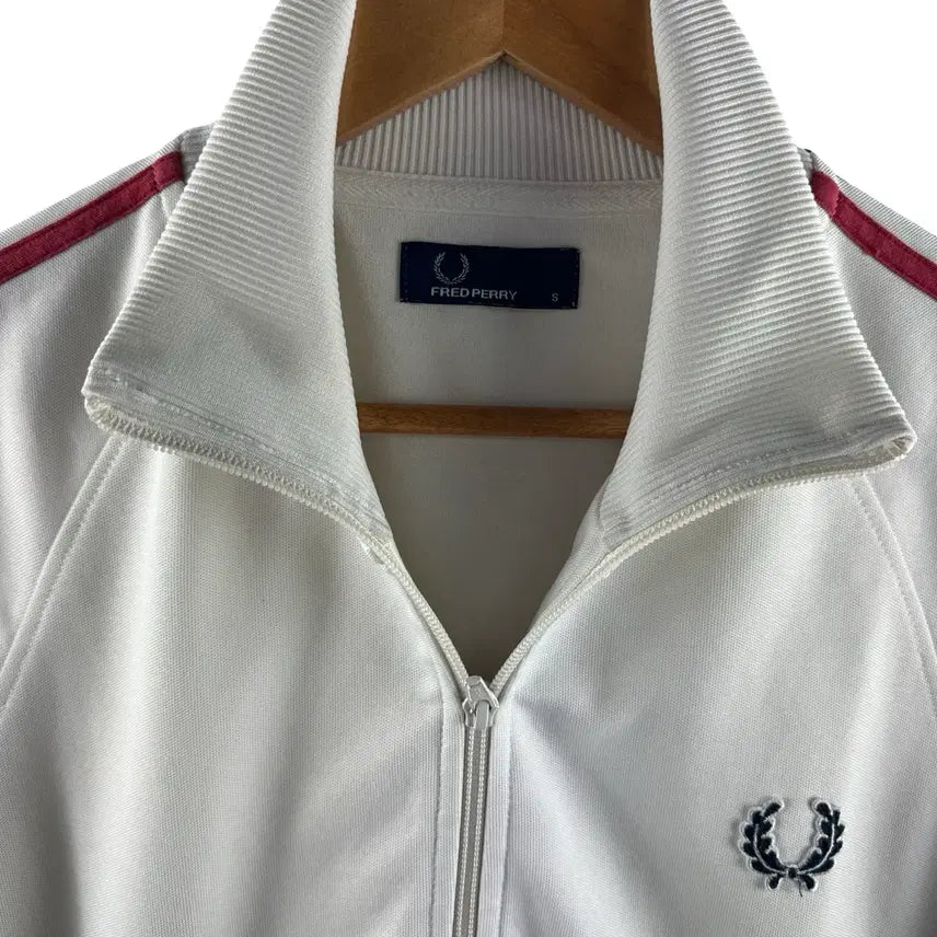 [BUNJANG] Fred Perry Ivory Track Top Jersey / 프레드페리 아이보리 트랙탑 져지3488
