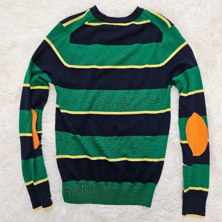 [BUNJANG] Lacoste Live Striped Knit Sweater / 라코스테 라이브 스트라이프 니트