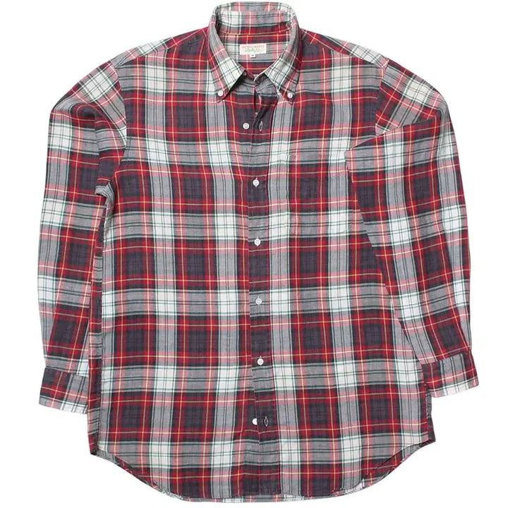 [BUNJANG] 100 Plaid Linen Shirt Regular Fit / 100 플레이드 리넨셔츠 레귤러핏 179