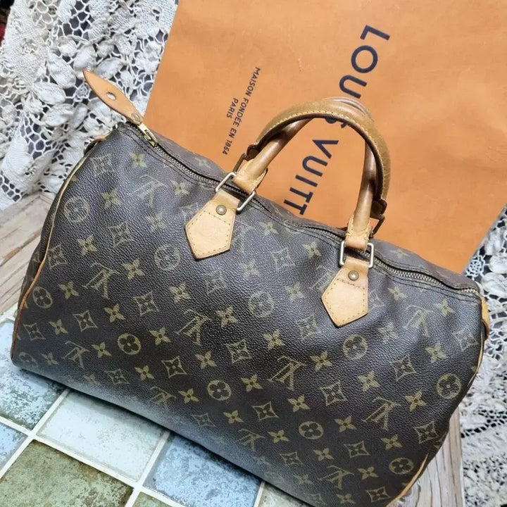 [BUNJANG] Louis Vuitton Monogram Speedy 35 Bag / 정품루이비통 모노그램스피디35