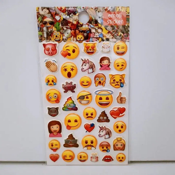 [BUNJANG] Fluffy Emoji Sticker / [고전문구] 폭신 에모지 스티커