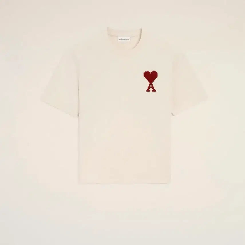 [BUNJANG] AMI Big Logo Embroidered Short Sleeve T-Shirt / 아미 빅로고 자수 반팔 정품