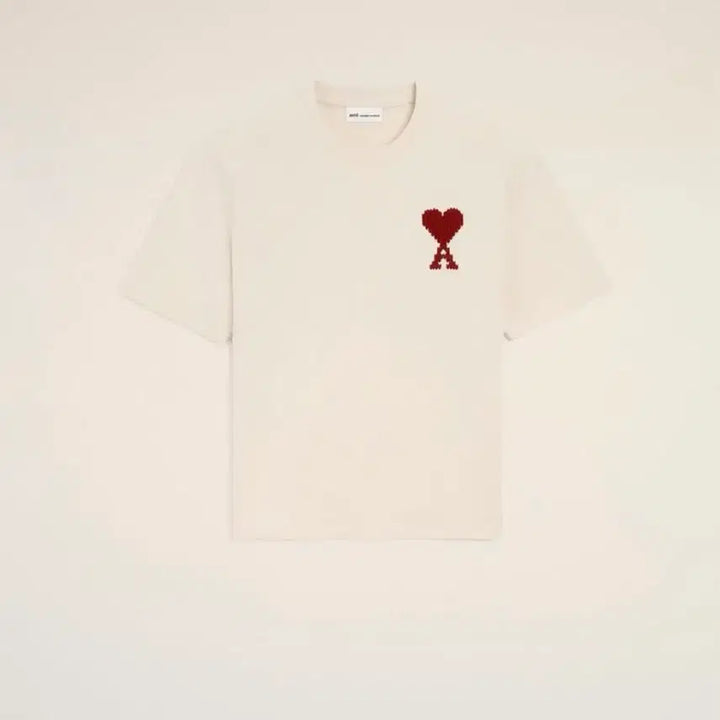 [BUNJANG] AMI Big Logo Embroidered Short Sleeve T-Shirt / 아미 빅로고 자수 반팔 정품