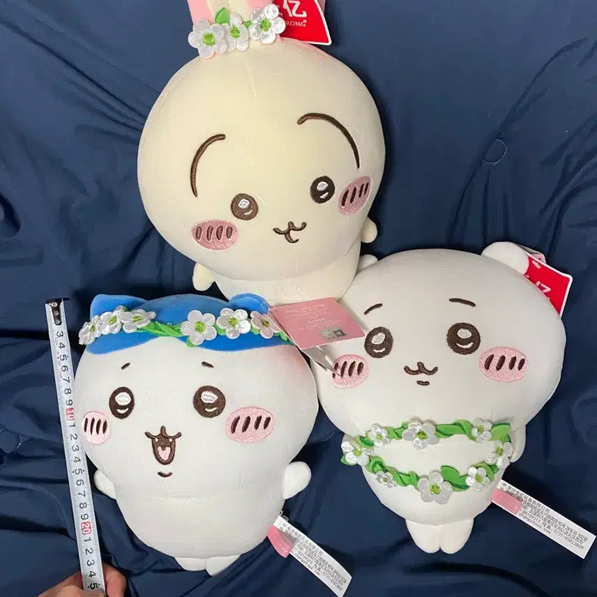 [BUNJANG] Chiikawa Plush Doll Flower Decoration Bundle Set / 치이카와 인형 꽃장식 봉제인형 (일괄)