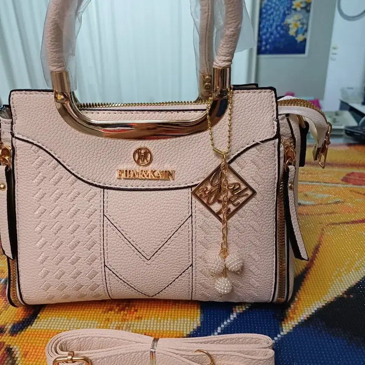 [BUNJANG] FUM&amp;KAIN Ivory Tote Bag with Strap / FUM&amp;KAIN 아이보리 토트백 + 스트랩