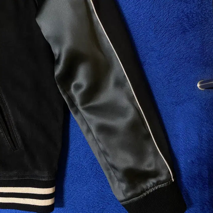 [BUNJANG] AllSaints Epton Satin Suede Bomber Jacket - Black (L) / AllSaints 올세인츠 앱튼 새틴 스웨이드 자켓 L
