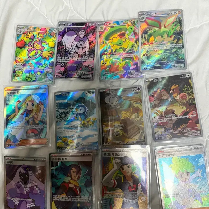 [BUNJANG] Pokemon Cards Bundle Set Sleeved (A~S Grade) / (Sar~rr)일괄 상태 직뽑 슬리브(a~s급)