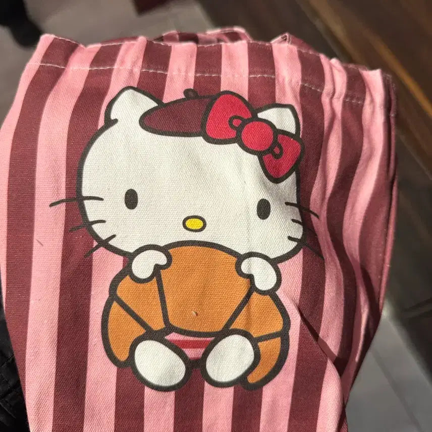 [BUNJANG] Hello Kitty Paris Limited Edition Eco Bag / 헬로키티 핑크 파리 한정 에코백