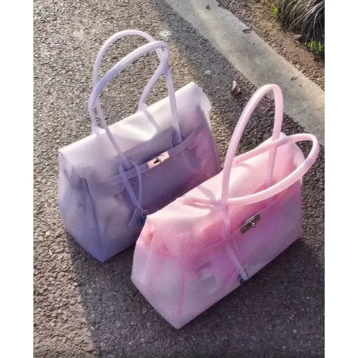 [BUNJANG] Transparent Jelly Tote Bag / sns 핫템! 젤리백 주문5명!!