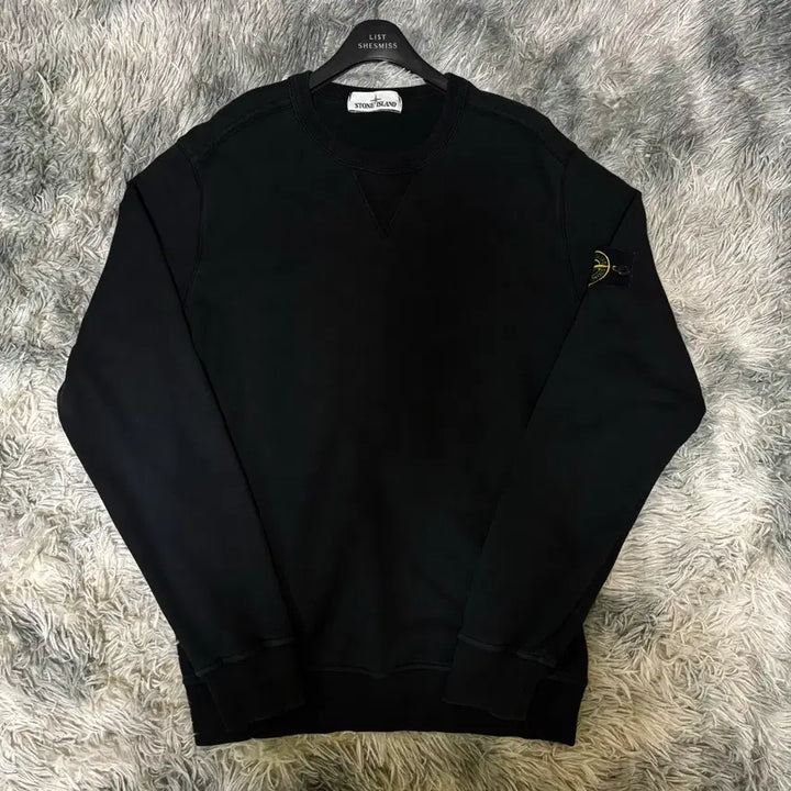 [BUNJANG] Stone Island Sweatshirt Black / 스톤 아일랜드 맨투맨 블랙 급처