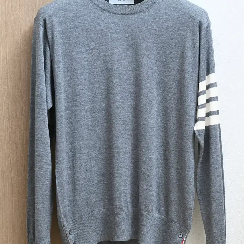 [BUNJANG] Thom Browne Diagonal Merino Wool Knit Grey Size 100 / 톰브라운 사선 메리노울 니트 그레이 3