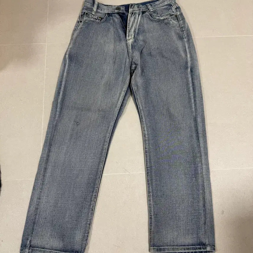 [BUNJANG] Vintage Washed Denim Jeans / 빈티지 워싱 데님 청바지