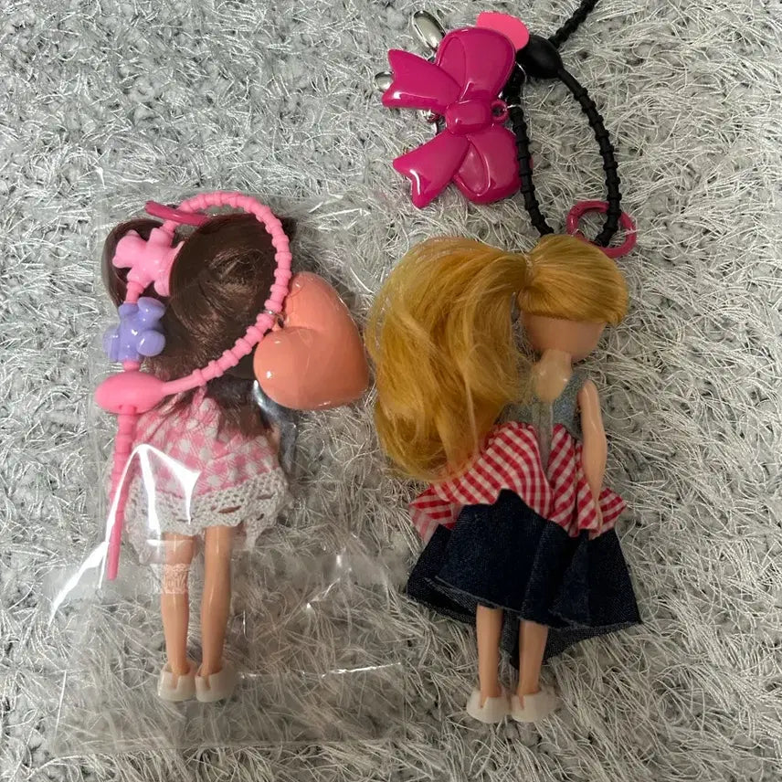 [BUNJANG] Bundle Set 2x Plush Keychain Bag Charm Car Keychain Holder / 일괄2개*인형키링 가방키링 차키링 가방고리 키홀더