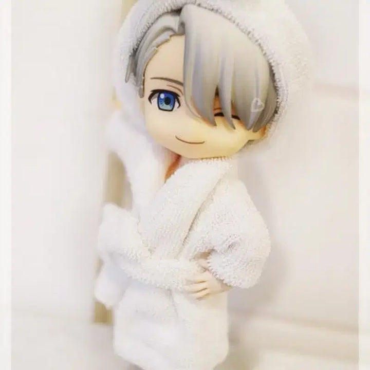 [BUNJANG] Obitsu Bathrobe Grey/White / 오비츠 목욕가운 그레이/화이트