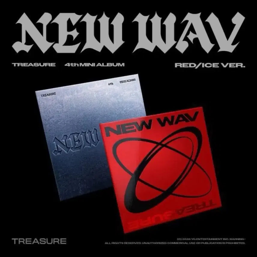 [BUNJANG] Treasure New Wave Album Red Ice Version Bundle Set (Sealed) / 세트) 트레저 뉴 웨이브 미개봉 앨범 Red Ice 버전