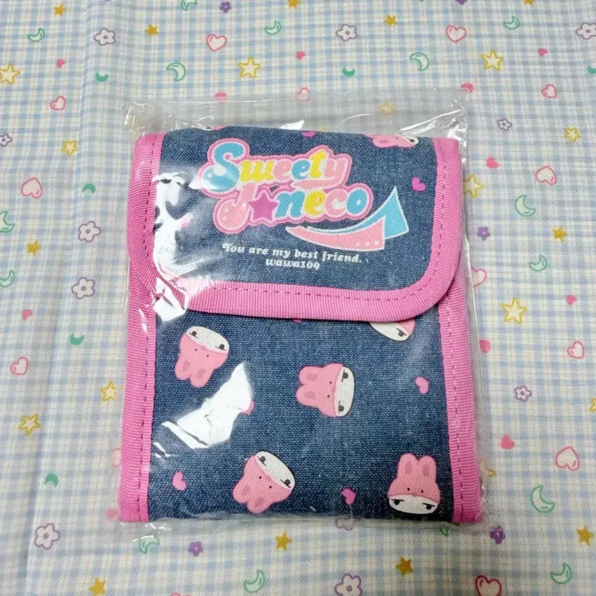 [BUNJANG] Wawa109 Aineko Denim Wallet / 고전문구 고전 와와109 아이네꼬 아이네코 지갑 청지갑 데님지갑